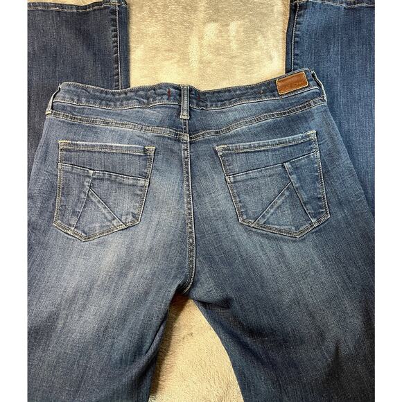 Dear John Bootcut Jeans Blue Denim Distressed Casual Everyday - Picture 3 of 8